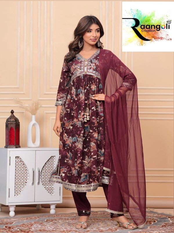 Cotton Salwar with Trousers & With Dupatta Size (S,M,L,XL)